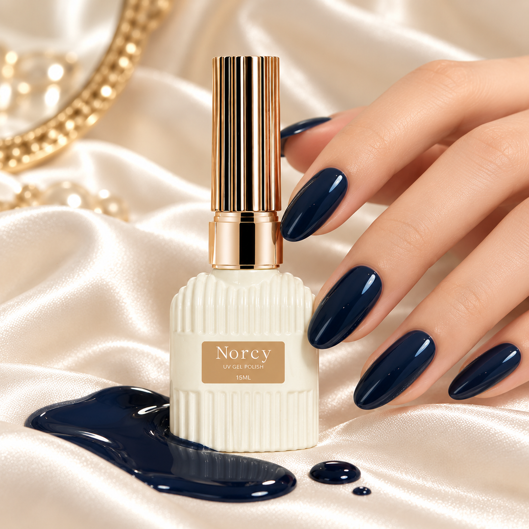 Midnight Ink Blue Self-Leveling Gel Nail Polish – UV/LED Required