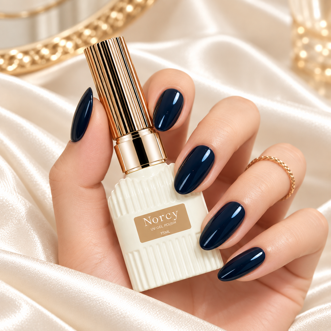 Midnight Ink Blue Self-Leveling Gel Nail Polish – UV/LED Required