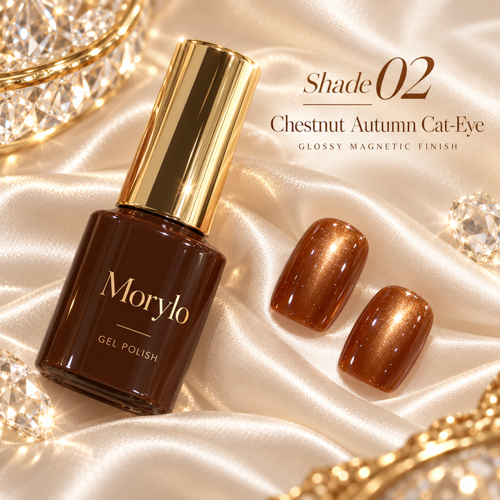 Chestnut Autumn Cat Eye Gel Nail Polish – UV/LED Required