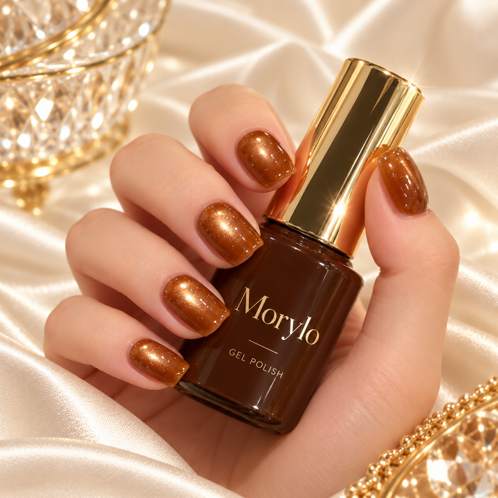 Chestnut Autumn Cat Eye Gel Nail Polish – UV/LED Required