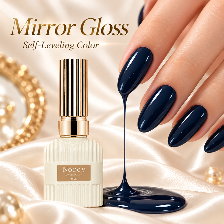 Midnight Ink Blue Self-Leveling Gel Nail Polish – UV/LED Required