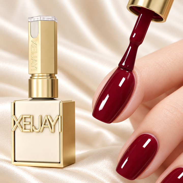 Burgundy Wine Self-Leveling High-Gloss Gel Nail Polish – UV/LED Required