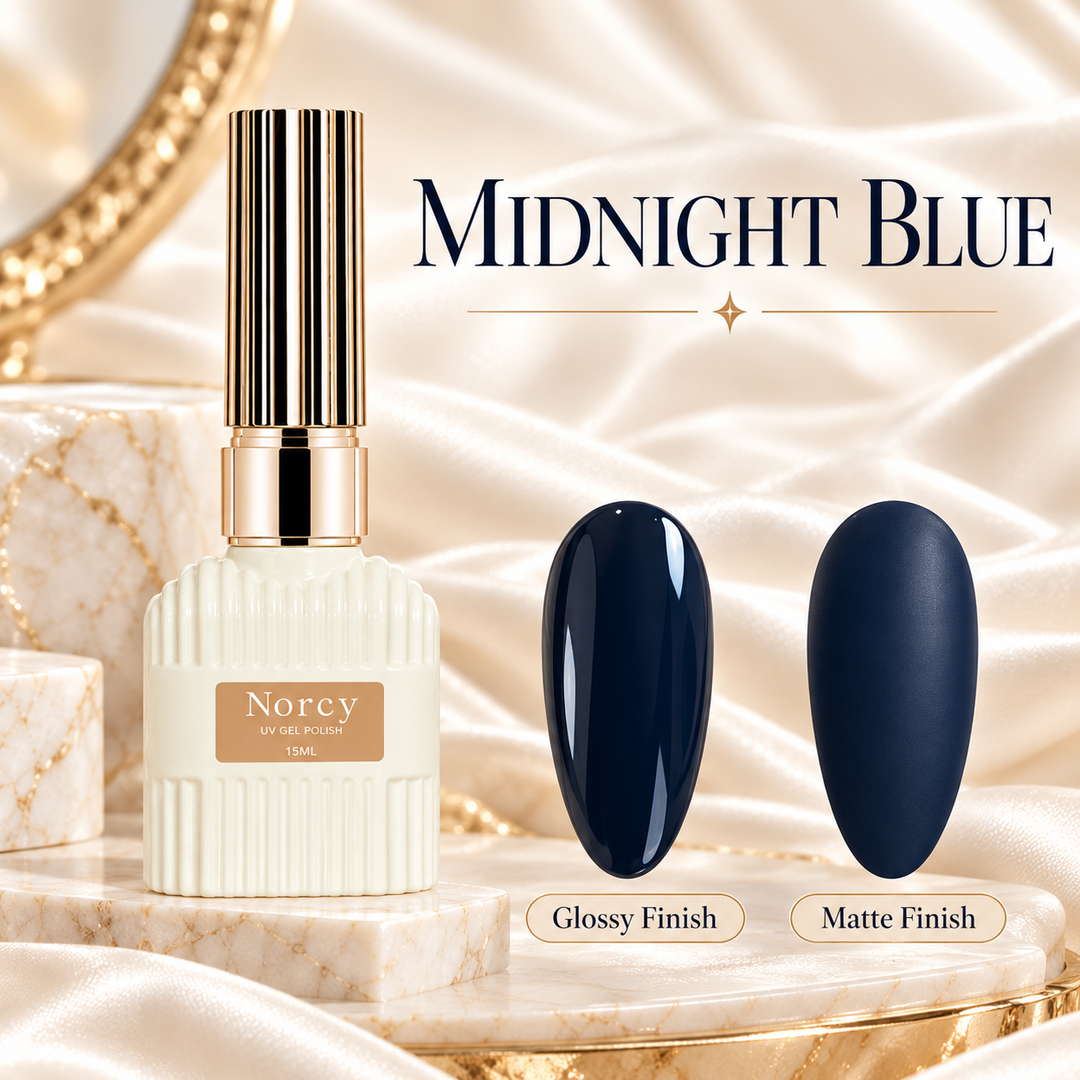 Midnight Ink Blue Self-Leveling Gel Nail Polish – UV/LED Required