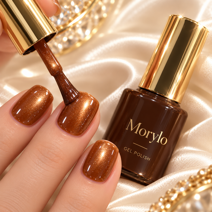 Chestnut Autumn Cat Eye Gel Nail Polish – UV/LED Required