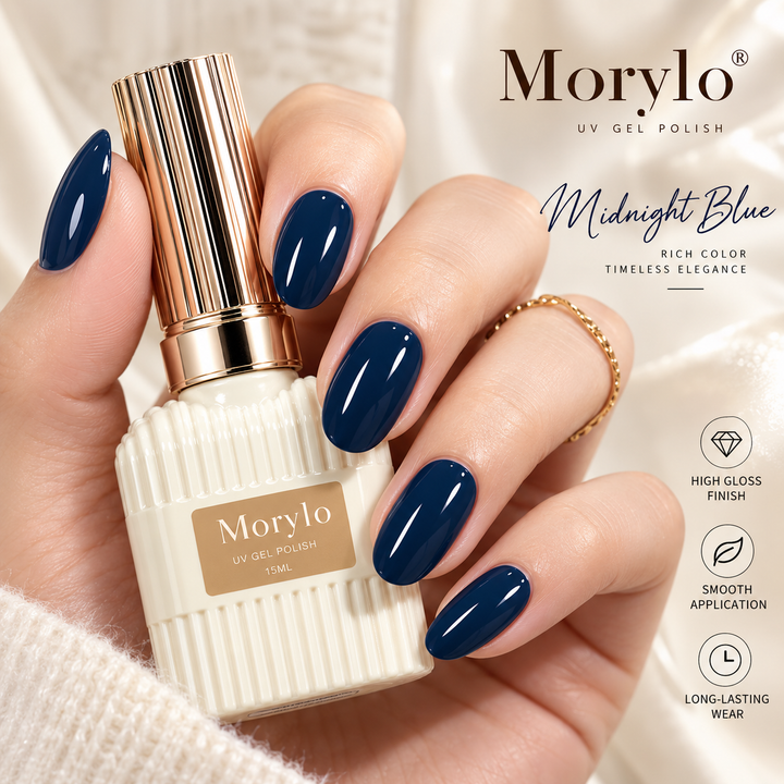 Midnight Ink Blue Self-Leveling Gel Nail Polish – UV/LED Required