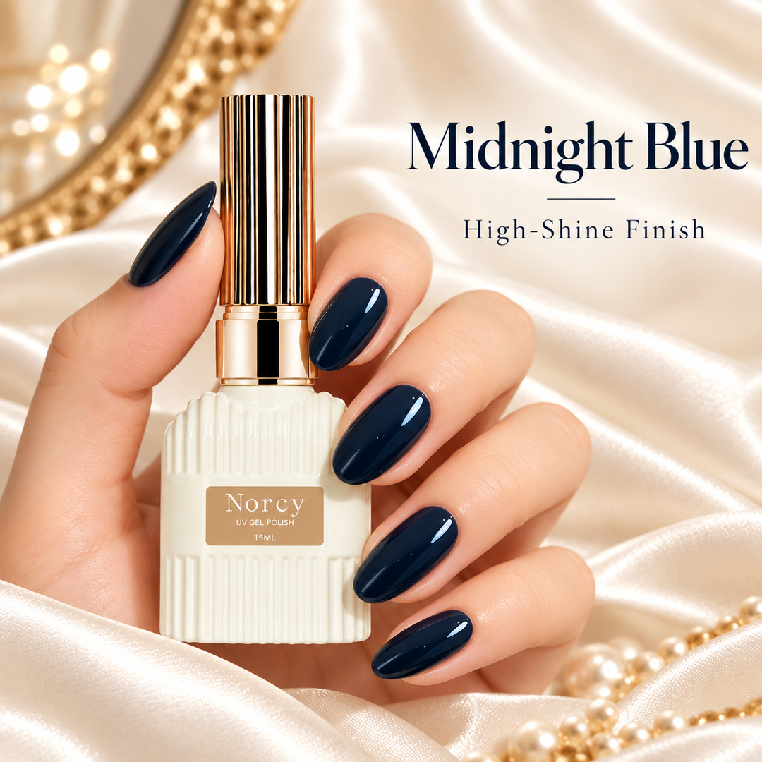 Midnight Ink Blue Self-Leveling Gel Nail Polish – UV/LED Required