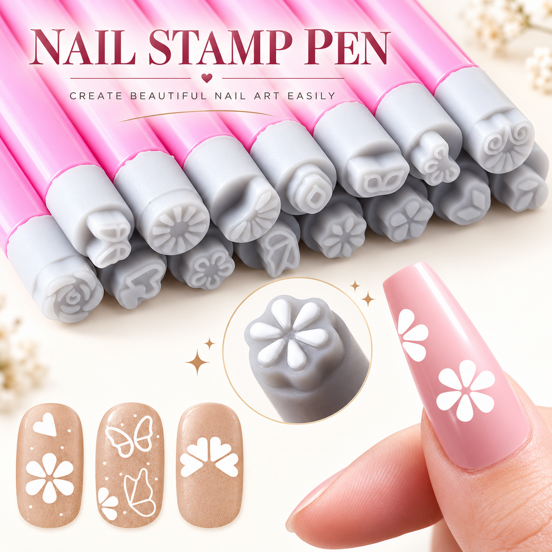 Morylo Nail Stamp Pen floral nail art
